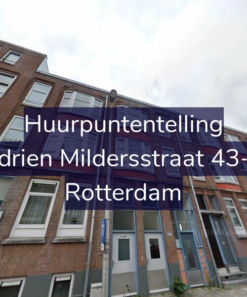 Foto gevel Huurpuntentelling voor Adrien Mildersstraat 43-B, Rotterdam