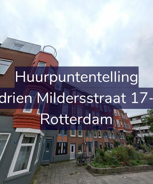 Foto gevel Huurpuntentelling voor Adrien Mildersstraat 17-A, Rotterdam