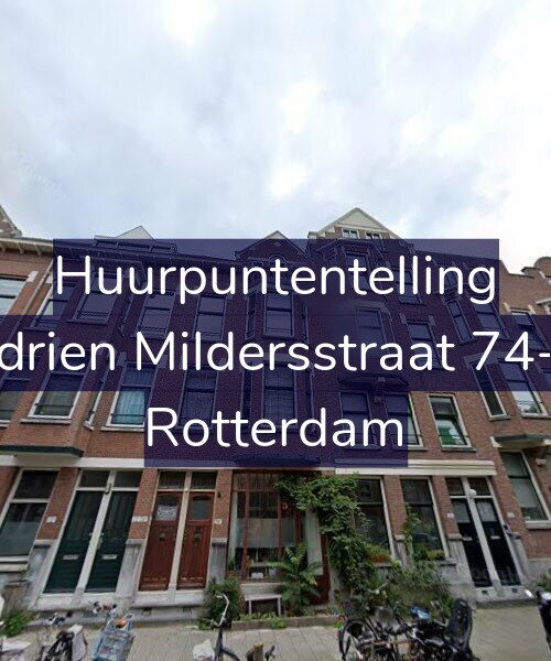 Foto gevel Huurpuntentelling voor Adrien Mildersstraat 74-B, Rotterdam