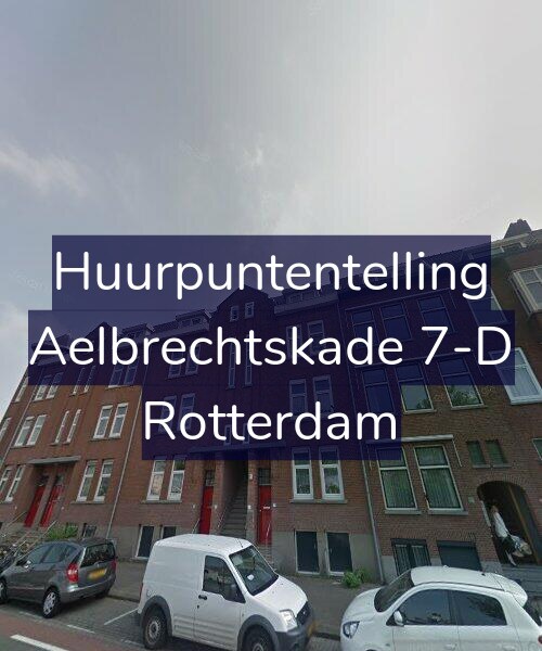 Foto gevel Huurpuntentelling voor Aelbrechtskade 7-D, Rotterdam