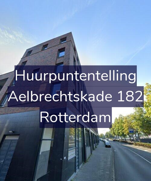 Foto gevel Huurpuntentelling voor Aelbrechtskade 182, Rotterdam