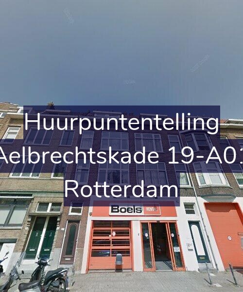 Foto gevel Huurpuntentelling voor Aelbrechtskade 19-A01, Rotterdam