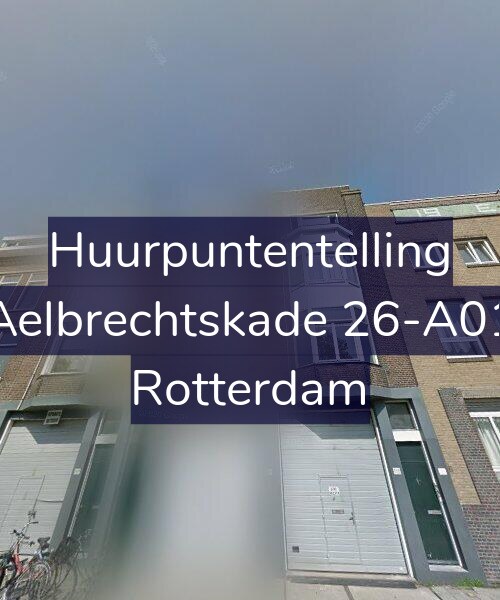 Foto gevel Huurpuntentelling voor Aelbrechtskade 26-A01, Rotterdam