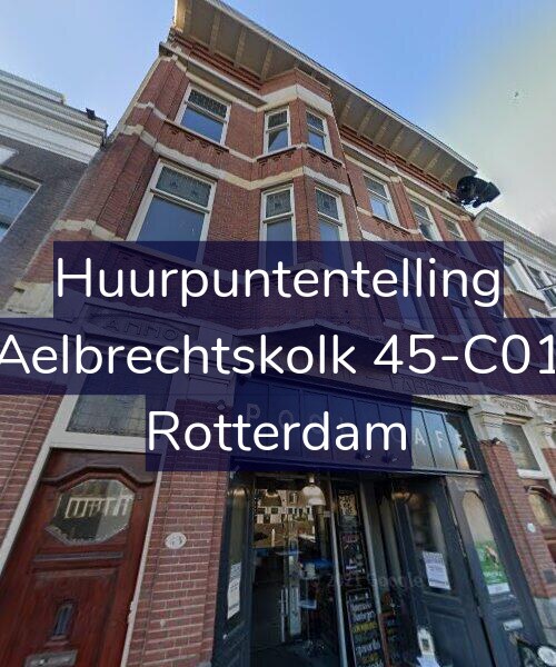 Foto gevel Huurpuntentelling voor Aelbrechtskolk 45-C01, Rotterdam