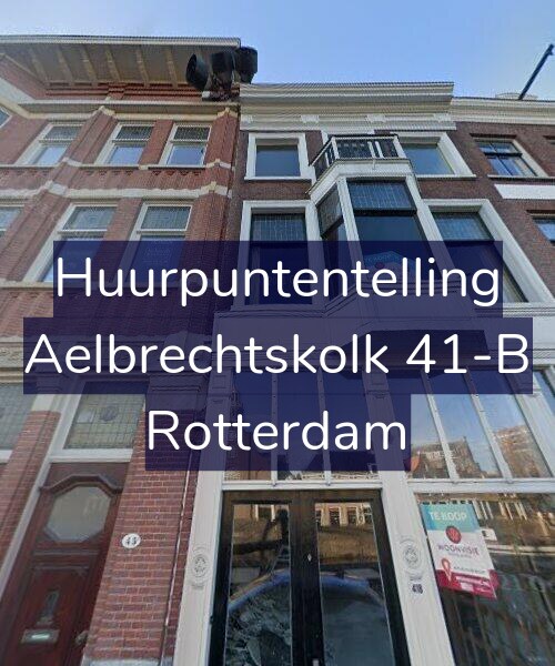 Foto gevel Huurpuntentelling voor Aelbrechtskolk 41-B, Rotterdam