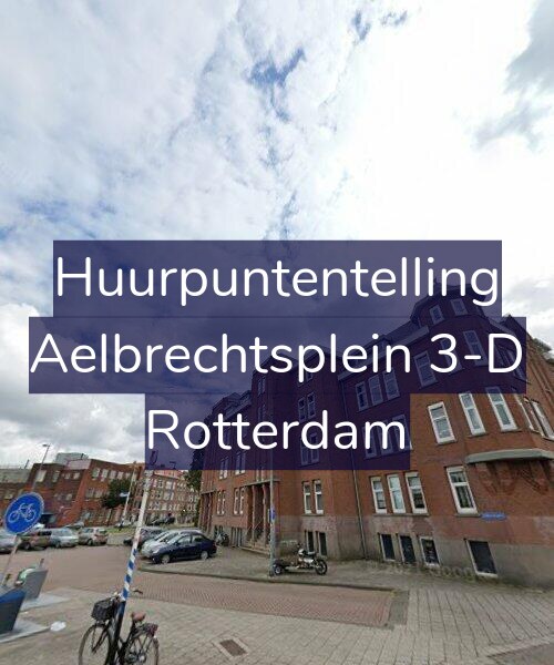 Foto gevel Huurpuntentelling voor Aelbrechtsplein 3-D, Rotterdam