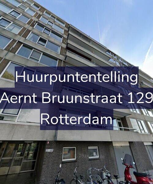 Foto gevel Huurpuntentelling voor Aernt Bruunstraat 129, Rotterdam