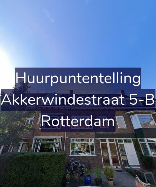Foto gevel Huurpuntentelling voor Akkerwindestraat 5-B, Rotterdam