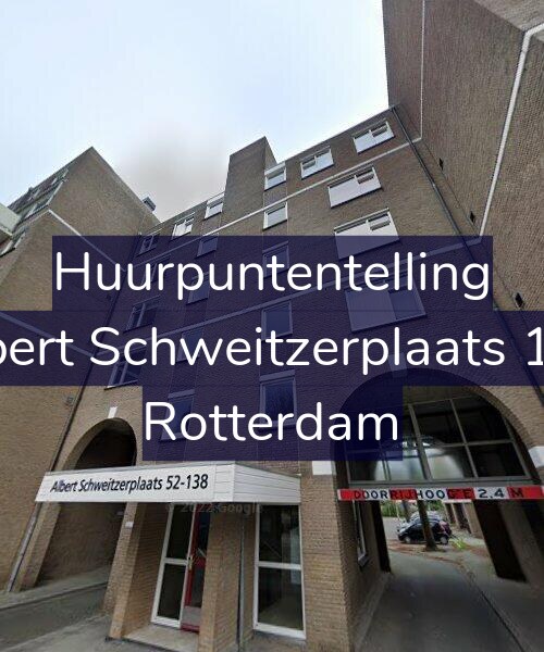 Foto gevel Huurpuntentelling voor Albert Schweitzerplaats 114, Rotterdam