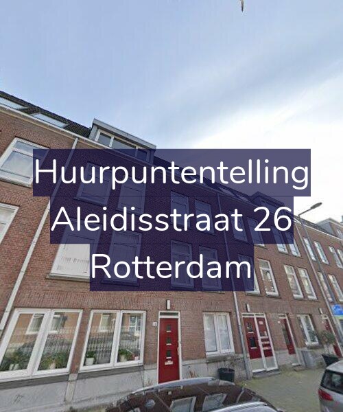 Foto gevel Huurpuntentelling voor Aleidisstraat 26, Rotterdam