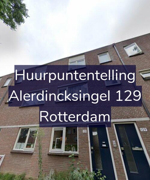 Foto gevel Huurpuntentelling voor Alerdincksingel 129, Rotterdam