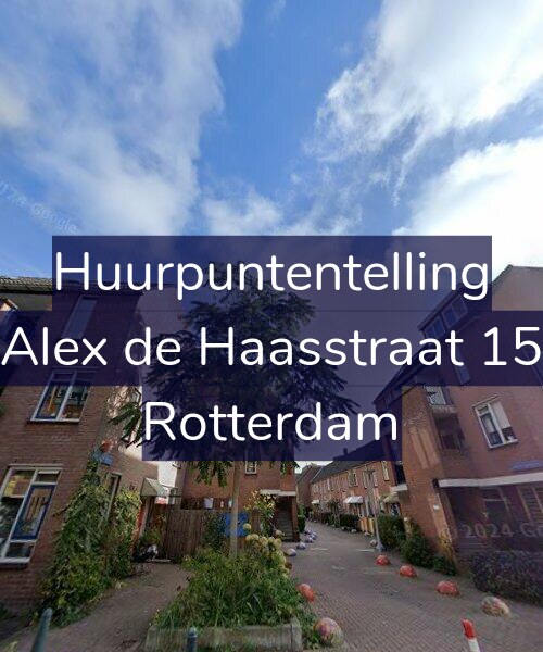 Foto gevel Huurpuntentelling voor Alex de Haasstraat 15, Rotterdam