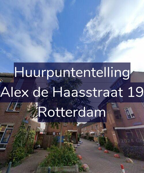 Foto gevel Huurpuntentelling voor Alex de Haasstraat 19, Rotterdam