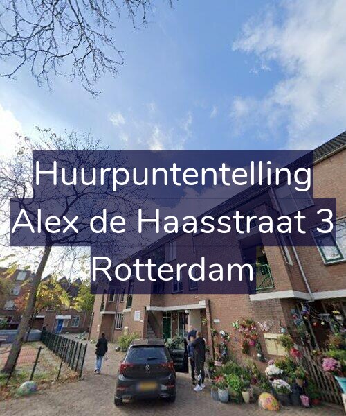 Foto gevel Huurpuntentelling voor Alex de Haasstraat 3, Rotterdam