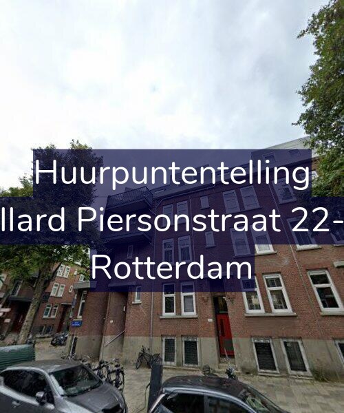 Foto gevel Huurpuntentelling voor Allard Piersonstraat 22-C, Rotterdam