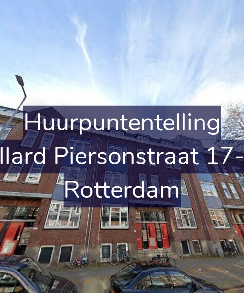 Foto gevel Huurpuntentelling voor Allard Piersonstraat 17-D, Rotterdam