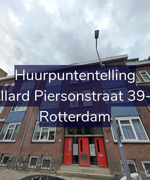 Foto gevel Huurpuntentelling voor Allard Piersonstraat 39-F, Rotterdam