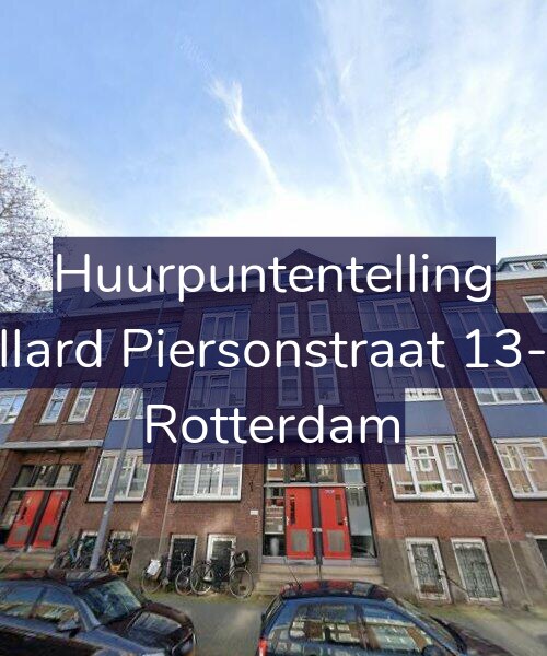 Foto gevel Huurpuntentelling voor Allard Piersonstraat 13-D, Rotterdam