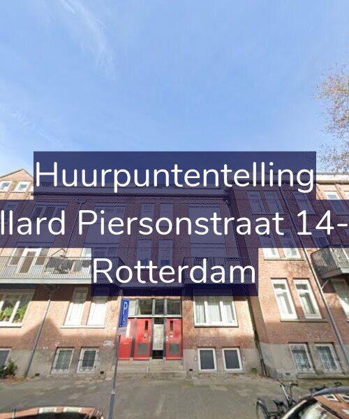 Foto gevel Huurpuntentelling voor Allard Piersonstraat 14-D, Rotterdam