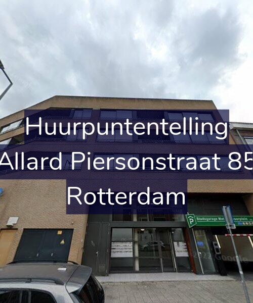Foto gevel Huurpuntentelling voor Allard Piersonstraat 85, Rotterdam