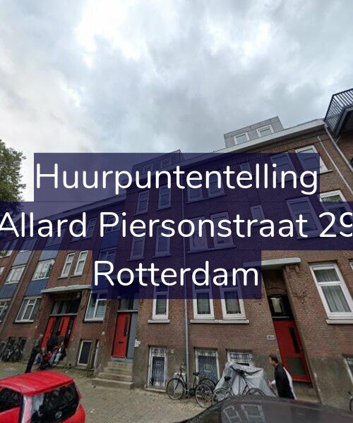 Foto gevel Huurpuntentelling voor Allard Piersonstraat 29, Rotterdam