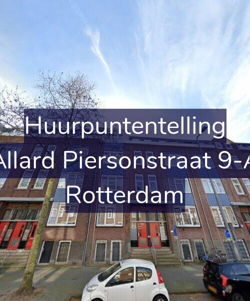 Foto gevel Huurpuntentelling voor Allard Piersonstraat 9-A, Rotterdam