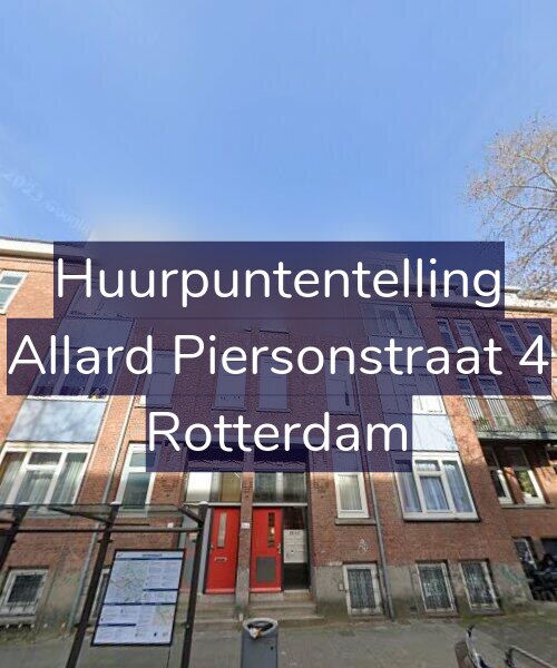 Foto gevel Huurpuntentelling voor Allard Piersonstraat 4, Rotterdam