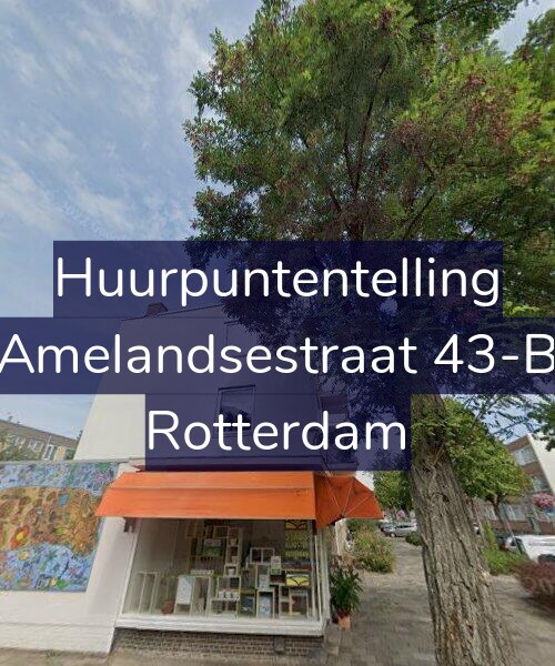 Foto gevel Huurpuntentelling voor Amelandsestraat 43-B, Rotterdam