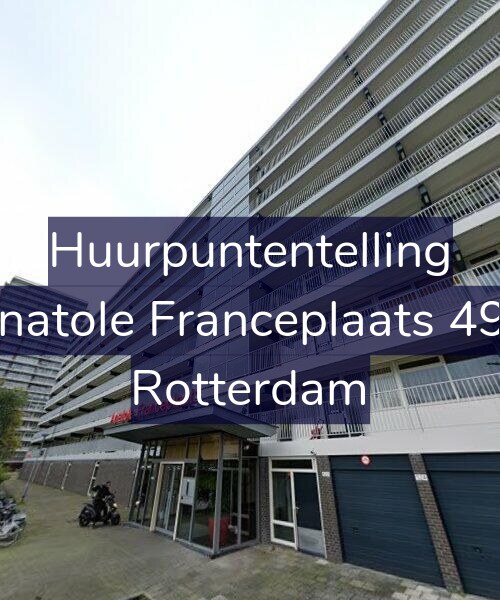 Foto gevel Huurpuntentelling voor Anatole Franceplaats 494, Rotterdam