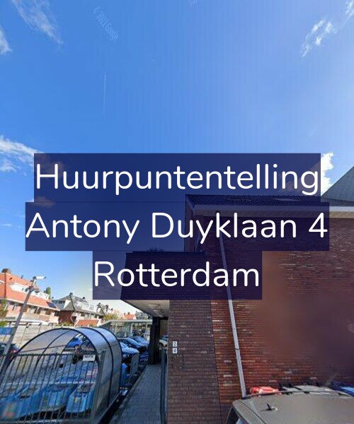 Foto gevel Huurpuntentelling voor Antony Duyklaan 4, Rotterdam