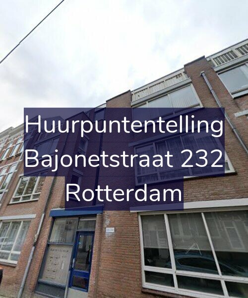 Foto gevel Huurpuntentelling voor Bajonetstraat 232, Rotterdam