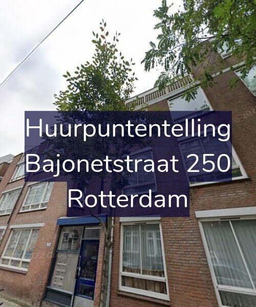 Foto gevel Huurpuntentelling voor Bajonetstraat 250, Rotterdam