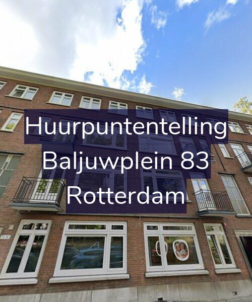 Foto gevel Huurpuntentelling voor Baljuwplein 83, Rotterdam