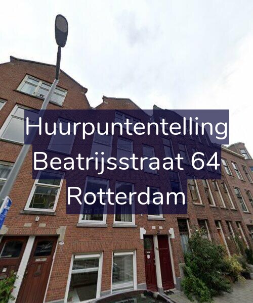 Foto gevel Huurpuntentelling voor Beatrijsstraat 64, Rotterdam