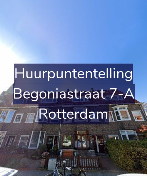 Foto gevel Huurpuntentelling voor Begoniastraat 7-A, Rotterdam