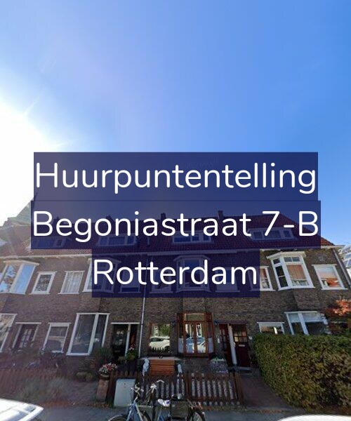 Foto gevel Huurpuntentelling voor Begoniastraat 7-B, Rotterdam