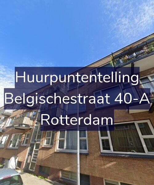 Foto gevel Huurpuntentelling voor Belgischestraat 40-A, Rotterdam