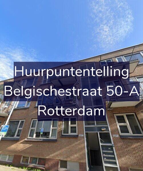 Foto gevel Huurpuntentelling voor Belgischestraat 50-A, Rotterdam