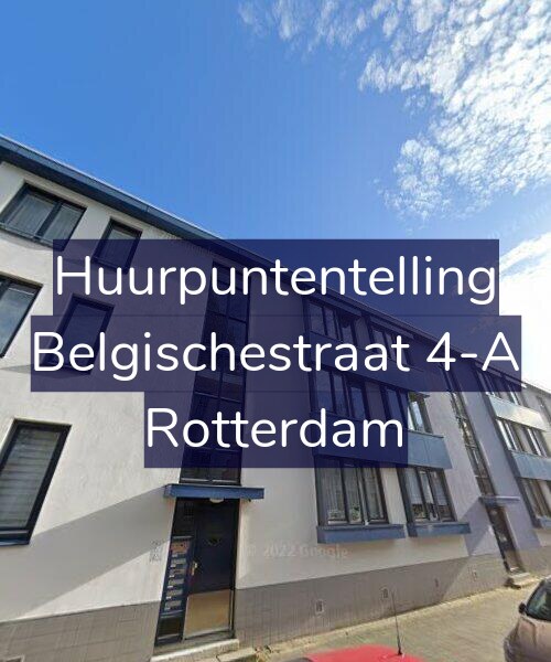 Foto gevel Huurpuntentelling voor Belgischestraat 4-A, Rotterdam