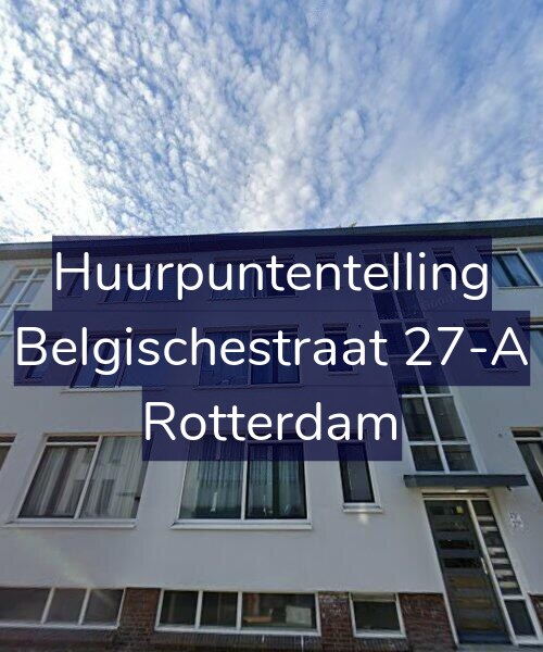 Foto gevel Huurpuntentelling voor Belgischestraat 27-A, Rotterdam