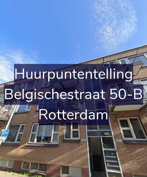 Foto gevel Huurpuntentelling voor Belgischestraat 50-B, Rotterdam