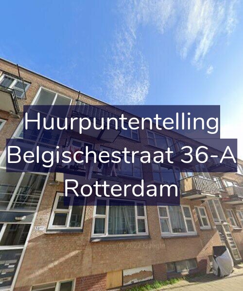 Foto gevel Huurpuntentelling voor Belgischestraat 36-A, Rotterdam