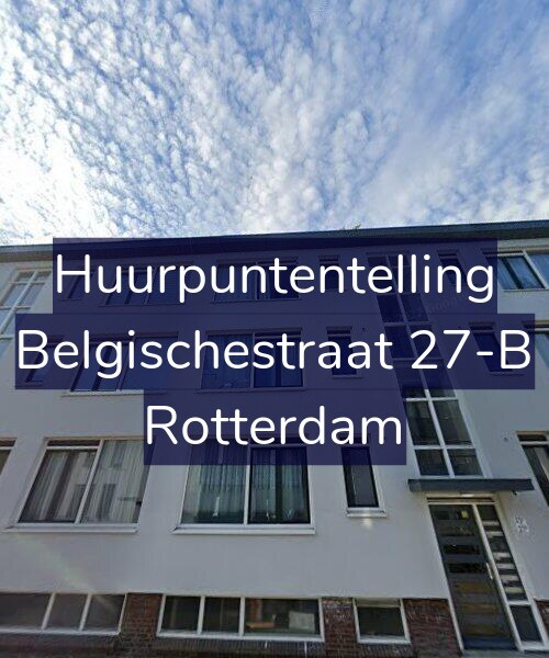 Foto gevel Huurpuntentelling voor Belgischestraat 27-B, Rotterdam