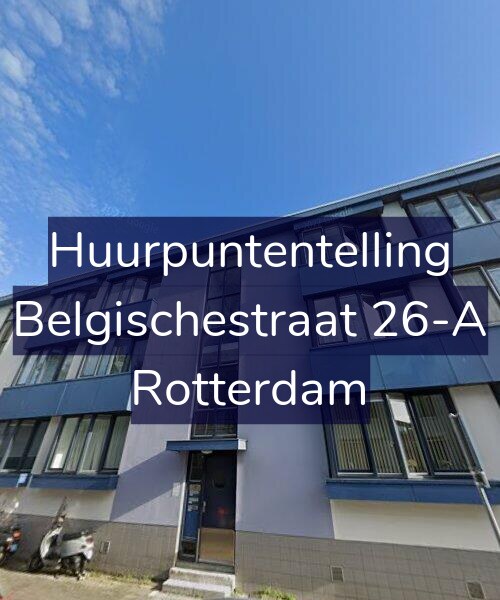 Foto gevel Huurpuntentelling voor Belgischestraat 26-A, Rotterdam