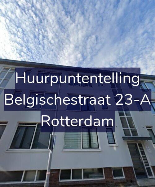 Foto gevel Huurpuntentelling voor Belgischestraat 23-A, Rotterdam