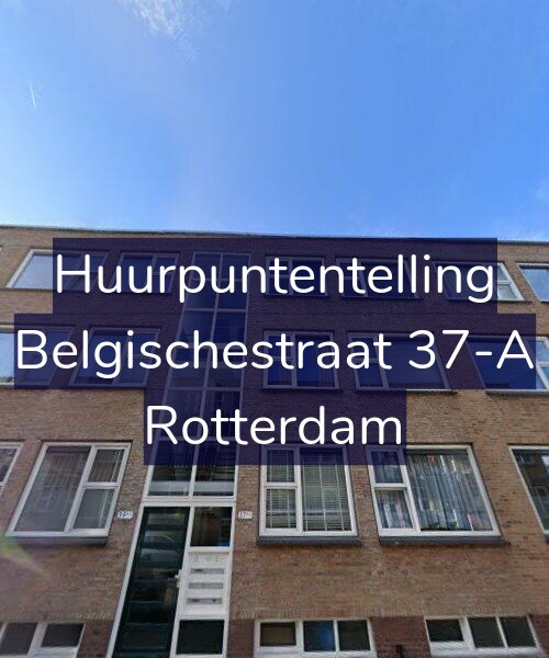 Foto gevel Huurpuntentelling voor Belgischestraat 37-A, Rotterdam
