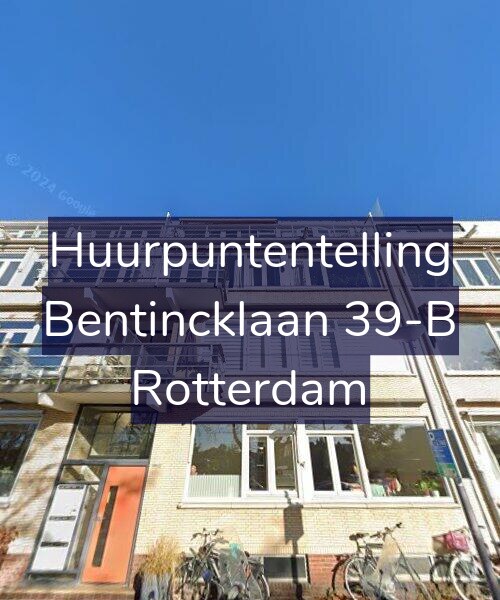 Foto gevel Huurpuntentelling voor Bentincklaan 39-B, Rotterdam