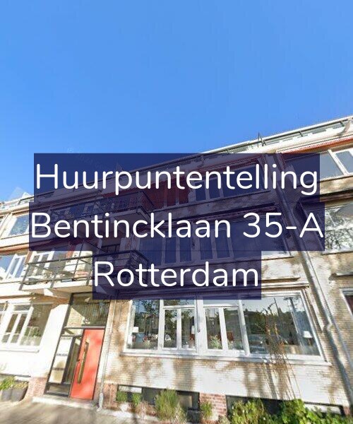 Foto gevel Huurpuntentelling voor Bentincklaan 35-A, Rotterdam