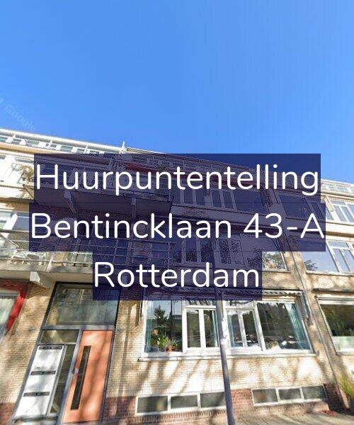 Foto gevel Huurpuntentelling voor Bentincklaan 43-A, Rotterdam