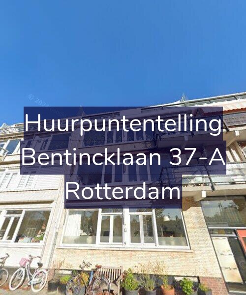 Foto gevel Huurpuntentelling voor Bentincklaan 37-A, Rotterdam
